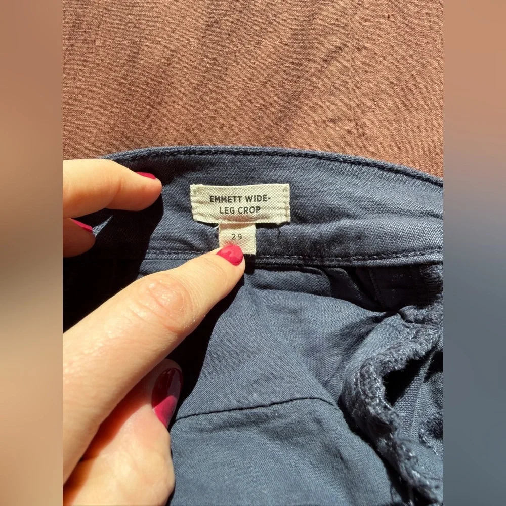 Madewell Emmett Wide Leg Crop Pant - Picture 6 of 9